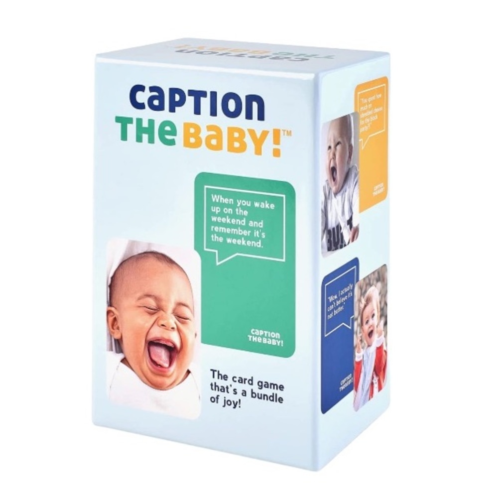 NEW Caption The Baby! Photo Caption Card Game Baby Shower or Gender Reveal Games